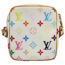 Louis Vuitton-Bolsa de ombro LOUIS VUITTON Monogram multicolorida com elevação branca M40055 LV Auth am5111-Branco