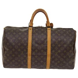 Louis Vuitton-Louis Vuitton-Monogramm Keepall 50 Boston Bag M.41426 LV Auth 55981-Monogramm