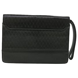 Gianni Versace-Gianni Versace Clutch Bag Leder Schwarz Auth ac2304-Schwarz