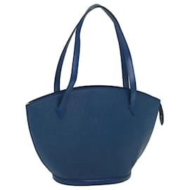 Louis Vuitton-LOUIS VUITTON Bolso de hombro de compras Epi Saint Jacques Azul M52275 LV Auth yk9094-Azul