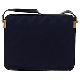 Balenciaga-BALENCIAGA Shoulder Bag Canvas Navy Auth ep1966-Navy blue