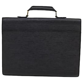 Louis Vuitton-LOUIS VUITTON Epi Serviette Conseiller Briefcase Black M54422 LV Auth 56674-Black