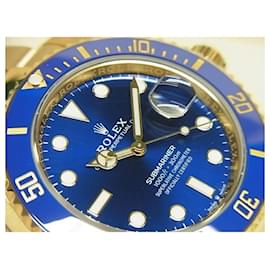 Rolex-ROLEX Submariner date 18KYG blue Dial 126618LB Mens-Golden