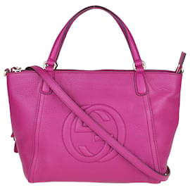 Gucci-Fuchsia Interlocking GG Soho Bag-Other