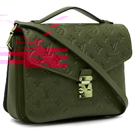 Louis Vuitton-Louis Vuitton Red Monogram Empreinte Pochette Metis-Red