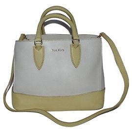 Max Mara Nueva bolsa Blanco Amarillo
