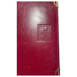 Yves Saint Laurent Wallet Dark red