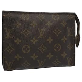 Louis Vuitton-Louis Vuitton Monogram Poche Toilette 19 Pouch M47544 LV Auth 56426-Monogram