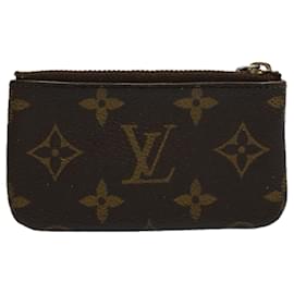 Louis Vuitton-Bolsa Moeda M LOUIS VUITTON Monograma Pochette Cles M62650 LV Auth ac2415-Monograma