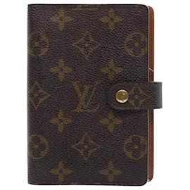 Louis Vuitton-LOUIS VUITTON Monogramm Agenda PM Tagesplaner Cover R.20005 LV Auth 56358-Monogramm