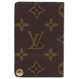 Louis Vuitton-LOUIS VUITTON Monogram Porte Cartes Credit Pression Card Case M60937 autenticación 56813-Monograma
