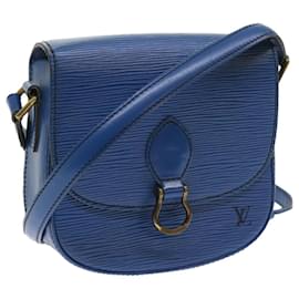 Louis Vuitton-LOUIS VUITTON Epi Saint Cloud PM Shoulder Bag Blue M52195 LV Auth 57894-Blue