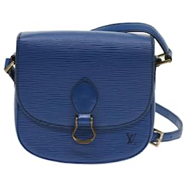 Louis Vuitton-LOUIS VUITTON Epi Saint Cloud PM Shoulder Bag Blue M52195 LV Auth 57894-Blue