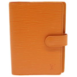 Louis Vuitton-LOUIS VUITTON Epi Agenda PM Day Planner Couverture Orange Mandarin R2005H Authentification 56827-Autre,Orange