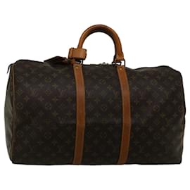 Louis Vuitton-Louis Vuitton-Monogramm Keepall 50 Boston Bag M.41426 LV Auth 57704-Monogramm