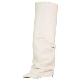 Le Silla Cream leather knee-high boots - size EU 38 Cream