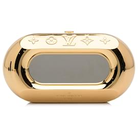 Louis Vuitton-Louis Vuitton Gold Minaudiere Shell Clutch-Golden