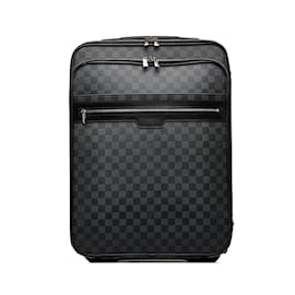 Louis Vuitton-Louis Vuitton Black Damier Graphite Pegase Business Luggage 55-Black