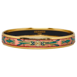 Hermès-Hermes Gold Enamel Bangle-Golden