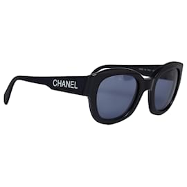 Chanel-Lunettes de soleil teintées carrées noires Chanel-Noir