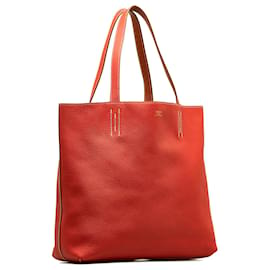 Hermès-Hermes Red Clemence forrado Sens 36-Roja