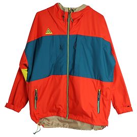 Giacca con cappuccio Ripstop Nike x ACG Colour-Block in nylon rosso Rosso