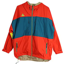 Nike-Nike x ACG Colour-Block Ripstop Hooded Jacket in Red Nylon-Red