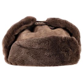 Chapeau d'hiver Loro Piana en daim marron Marron
