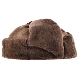 Loro Piana-Loro Piana Winter Hat in Brown Suede-Brown