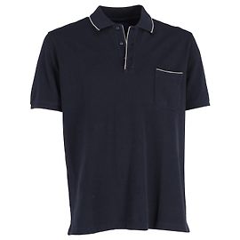 Polo Loro Piana Regatta Piqué in cotone Blu Navy Blu