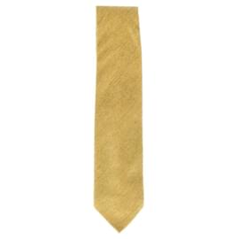 Loro Piana-Loro Piana Textured Tie in Yellow Wool-Other