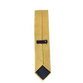 Loro Piana-Loro Piana Textured Tie in Yellow Wool-Other