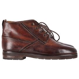 Botas Berluti com cadarço em couro marrom Marrom
