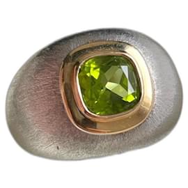 Autre Marque-Rings-Silvery,Golden,Green