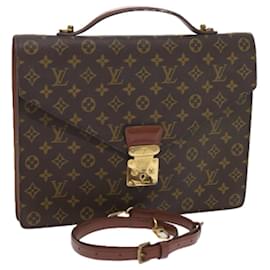 Louis Vuitton-LOUIS VUITTON Monogram Porte Documents Bandouliere Bag M53338 LV Auth 56521-Monogram