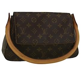 Louis Vuitton-LOUIS VUITTON Monogram Mini Looping Shoulder Bag M51147 LV Auth 57492-Monogram