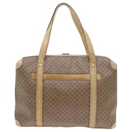 Gucci-GUCCI Micro GG Supreme Tote Bag PVC Leather Beige 87 002 0003 auth 57551-Beige