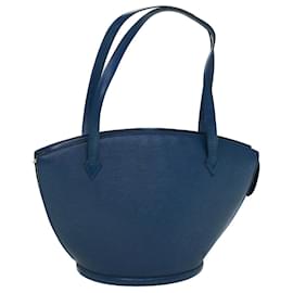 Louis Vuitton-LOUIS VUITTON Epi Saint Jacques Shopping Shoulder Bag Blue M52275 LV Auth yk9215-Blue