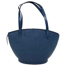 Louis Vuitton-LOUIS VUITTON Bolso de hombro de compras Epi Saint Jacques Azul M52275 LV Auth yk9215-Azul