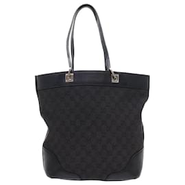 Gucci-gucci sac cabas en toile GG noir 272377 auth 56568-Noir
