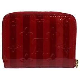 Louis Vuitton-Portamonete Zippy LOUIS VUITTON Vernis Rayure Pomme D'amour M91720 LV Aut 56917-Altro