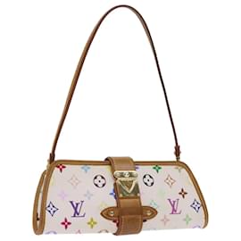 Louis Vuitton-LOUIS VUITTON Monogram Multicolor Shirley Umhängetasche Weiß M40049 Auth 56953-Weiß