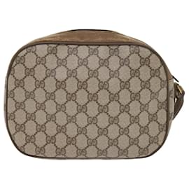 Gucci-Pochette GUCCI GG Supreme Web Sherry Line Beige Rouge 89 01 034 Auth bs9231-Rouge,Beige