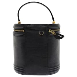 Louis Vuitton-LOUIS VUITTON Epi Cannes Hand Bag Black M48032 LV Auth 57479-Black