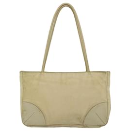Prada-PRADA Shoulder Bag Nylon Beige Auth 57378-Beige