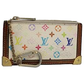 Louis Vuitton-LOUIS VUITTON Monogram Multicolor Pochette Cles Purse Blanc M92655 auth 56609-Blanc