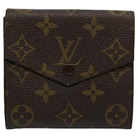 Louis Vuitton-LOUIS VUITTON Monogram Porte Monnaie Bier Cartes Crédit Wallet M61652 Authentification5147-Monogramme