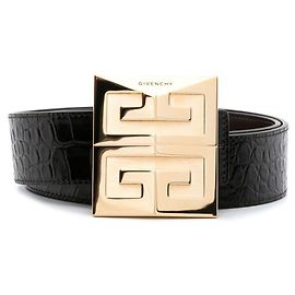 GIVENCHY 4G CINTO DE COURO MARROM ESCURO REVERSÍVEL. Dourado Castanho escuro