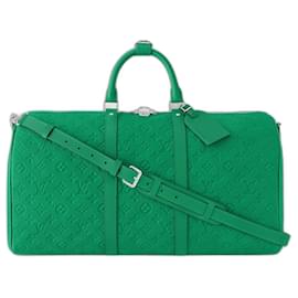 Louis Vuitton-LV Keepall 50 cuir vert-Vert