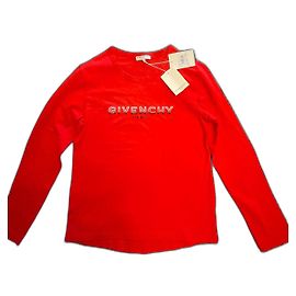 Givenchy Langarm T-Shirt Rot Baumwolle Mädchen Rot